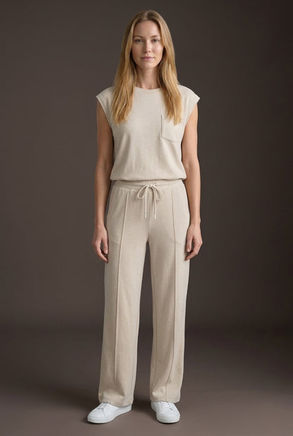 Relaxed Lounge Set for Women, Soft Breathable Co-Ord Matching Top & Bottom, for Casual Wear, Lounging & Everyday