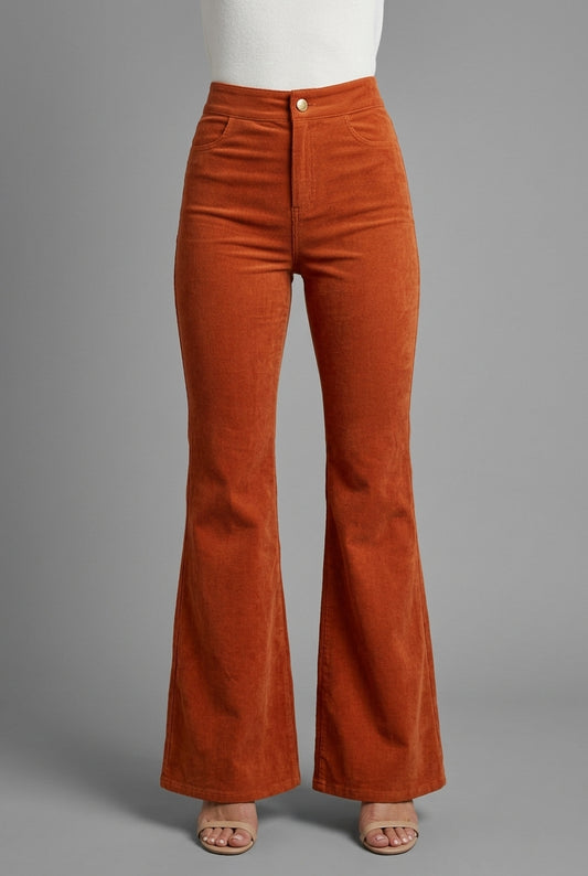 Lise | Corduroy Flare Trousers
