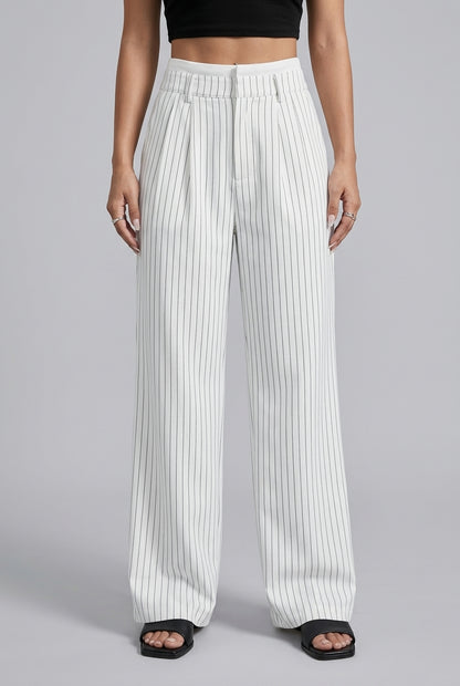 Marta | Striped Wide-Leg Trousers