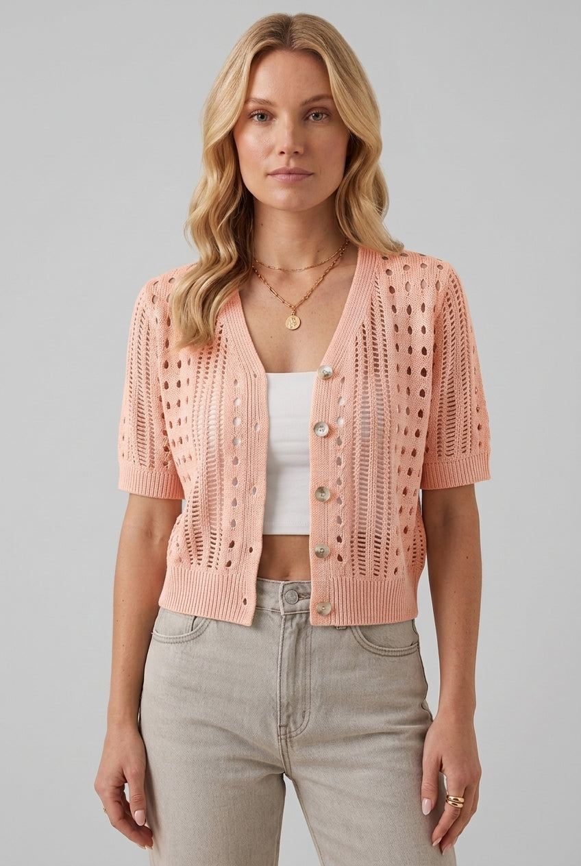 Caroline | Lightweight Short Sleeve Cardigan