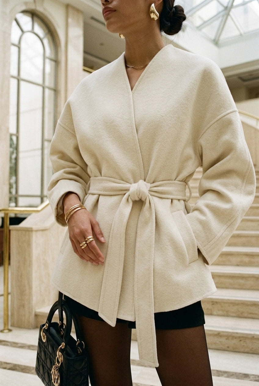 Irena | Brushed Wrap Coat
