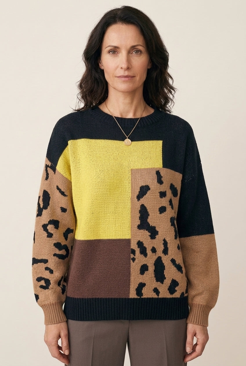 Cozy Relaxed Sweater for Women, Soft Breathable Knit with Ease of Movement, for Work, Casual, Layering & Everyday Wear