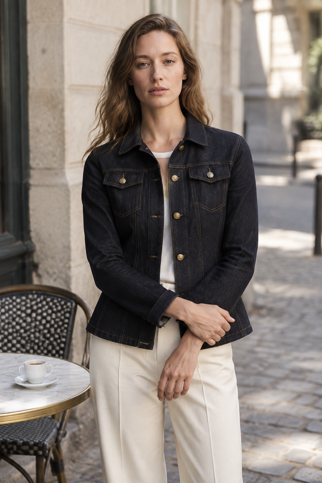 Anara | Vintage Patchwork Denim Jacket