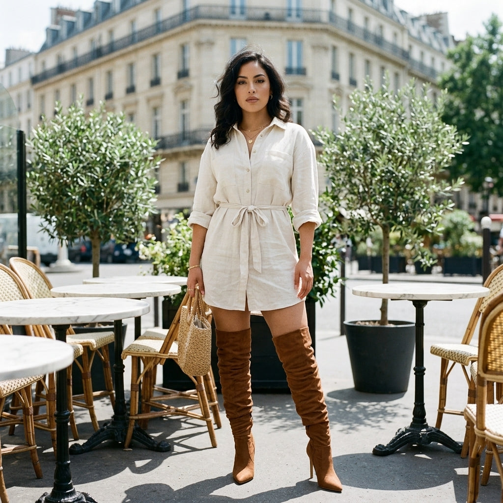 Lottis | Suedette Slouchy Stiletto Boot