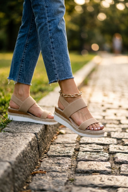 Orthopedic Strap Sandals for Women, Cushioned Supportive Sole Lightweight Breathable, for Walking, Travel, Summer & Ever