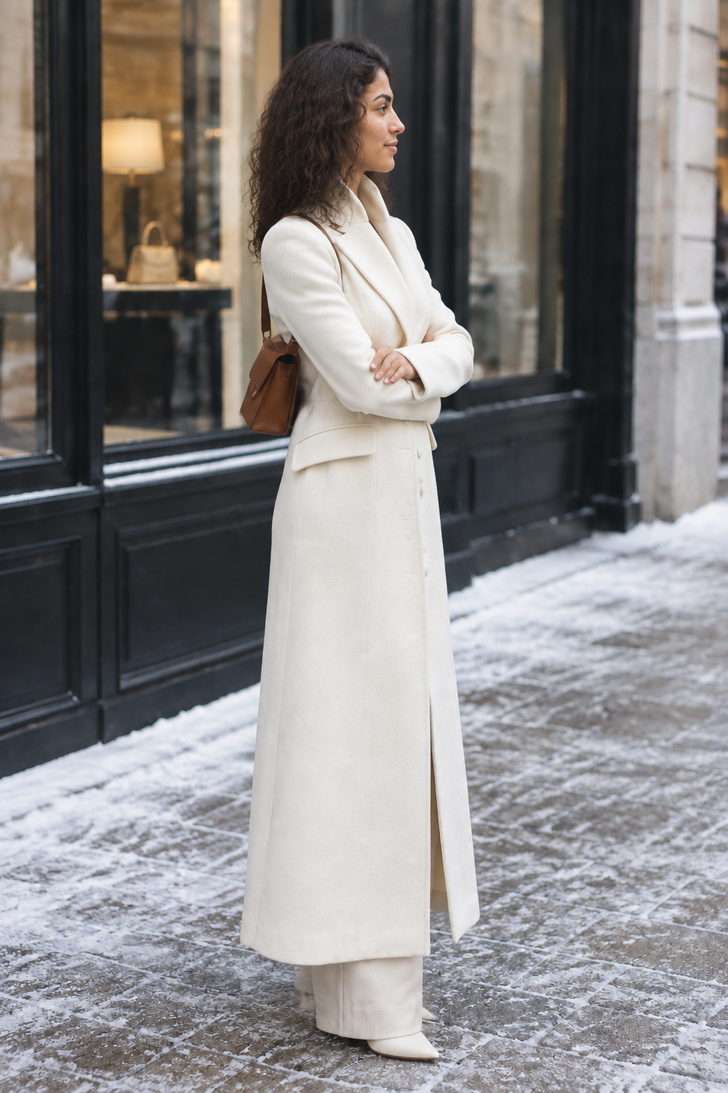 Zivea | Wool Lapel Overcoat