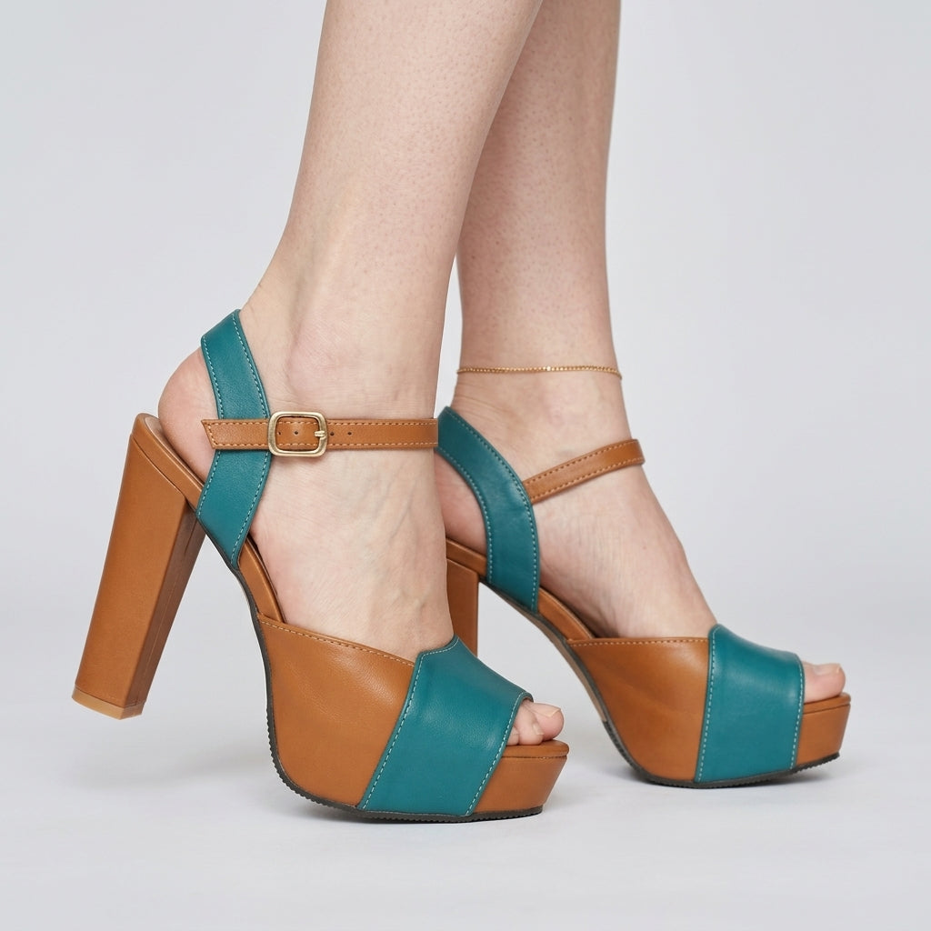 Dune | Color-Block Platform Heels