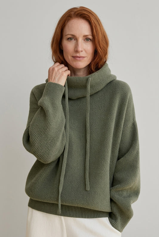 Oria | Cozy Knit Hoodie