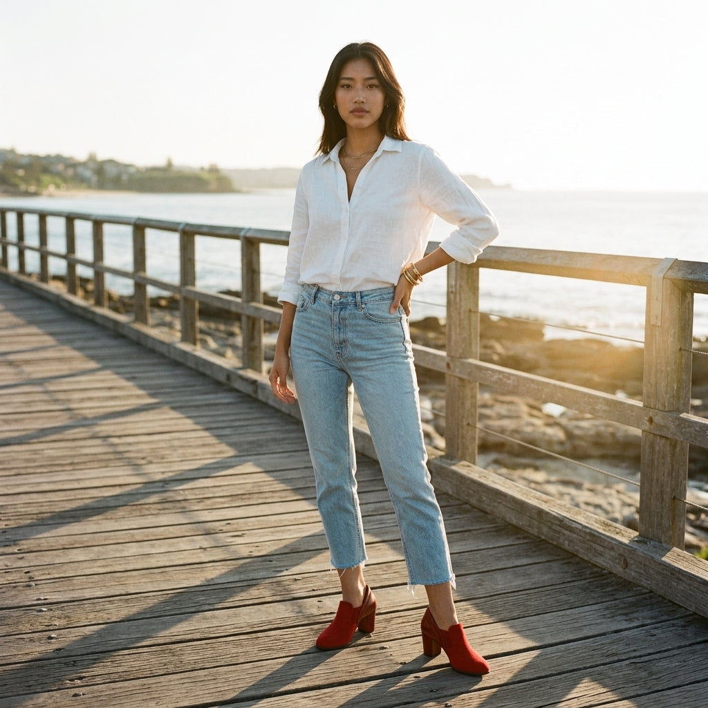 Clarissa | Sculpted Slip-On Block Heel
