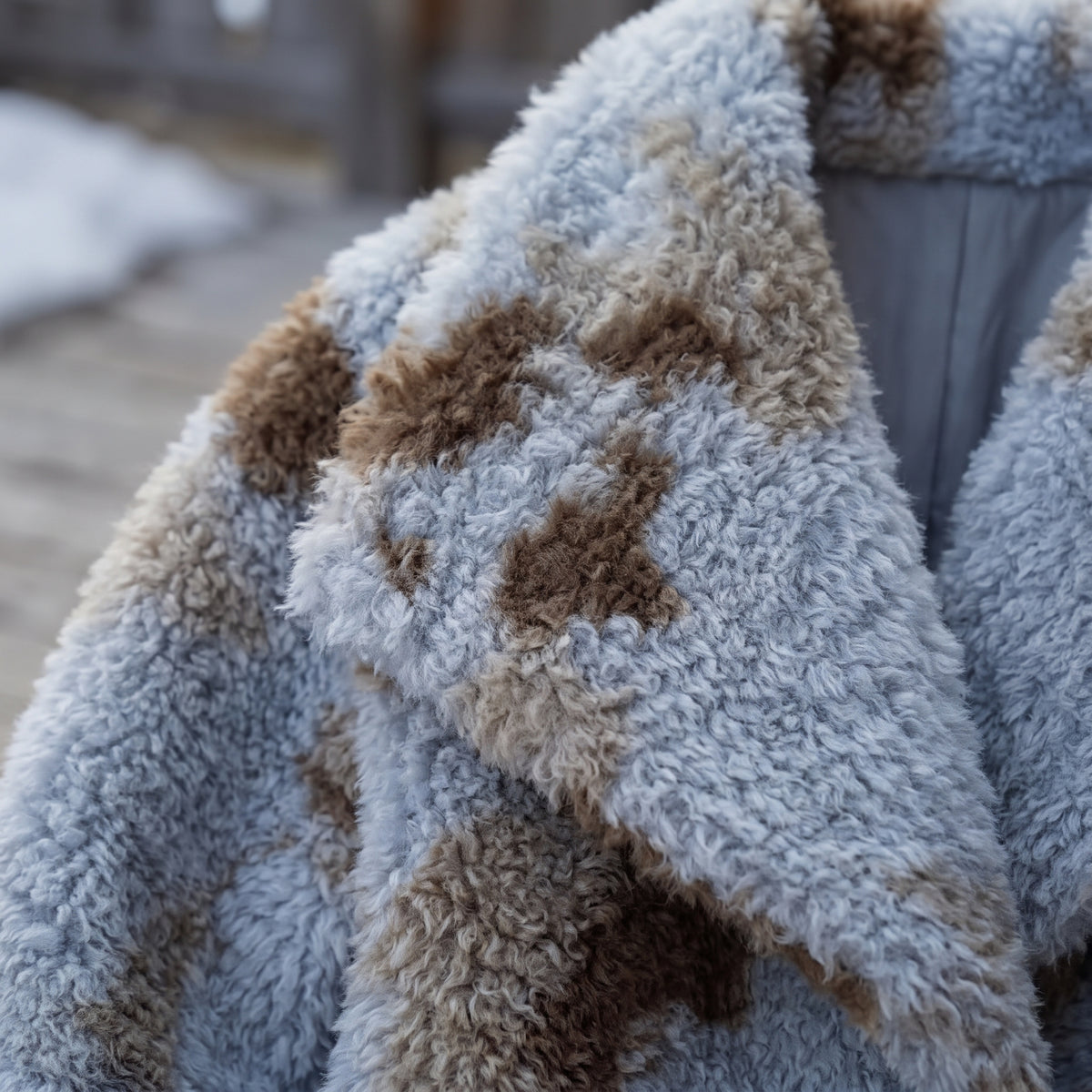 Svya | Curly Lamb Faux Fur Jacket