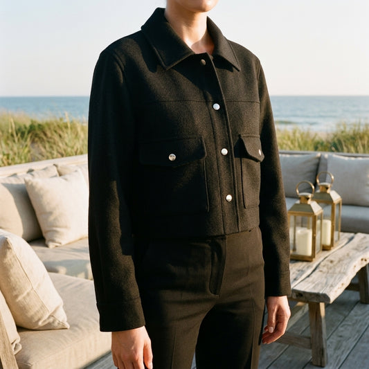 Lara | Single-Breasted Trucker Jacket