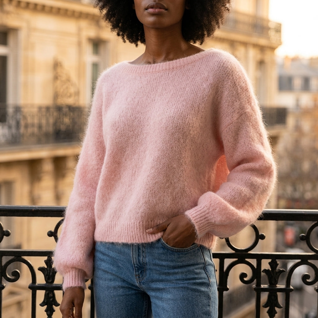 Zada | Plush Crew-Neck Pullover