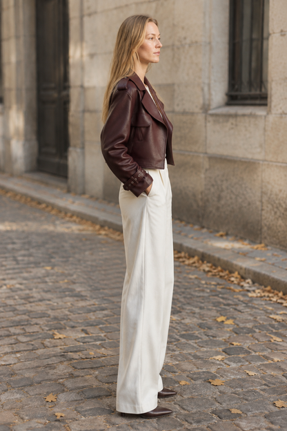 Umora | Retro Leather Jacket