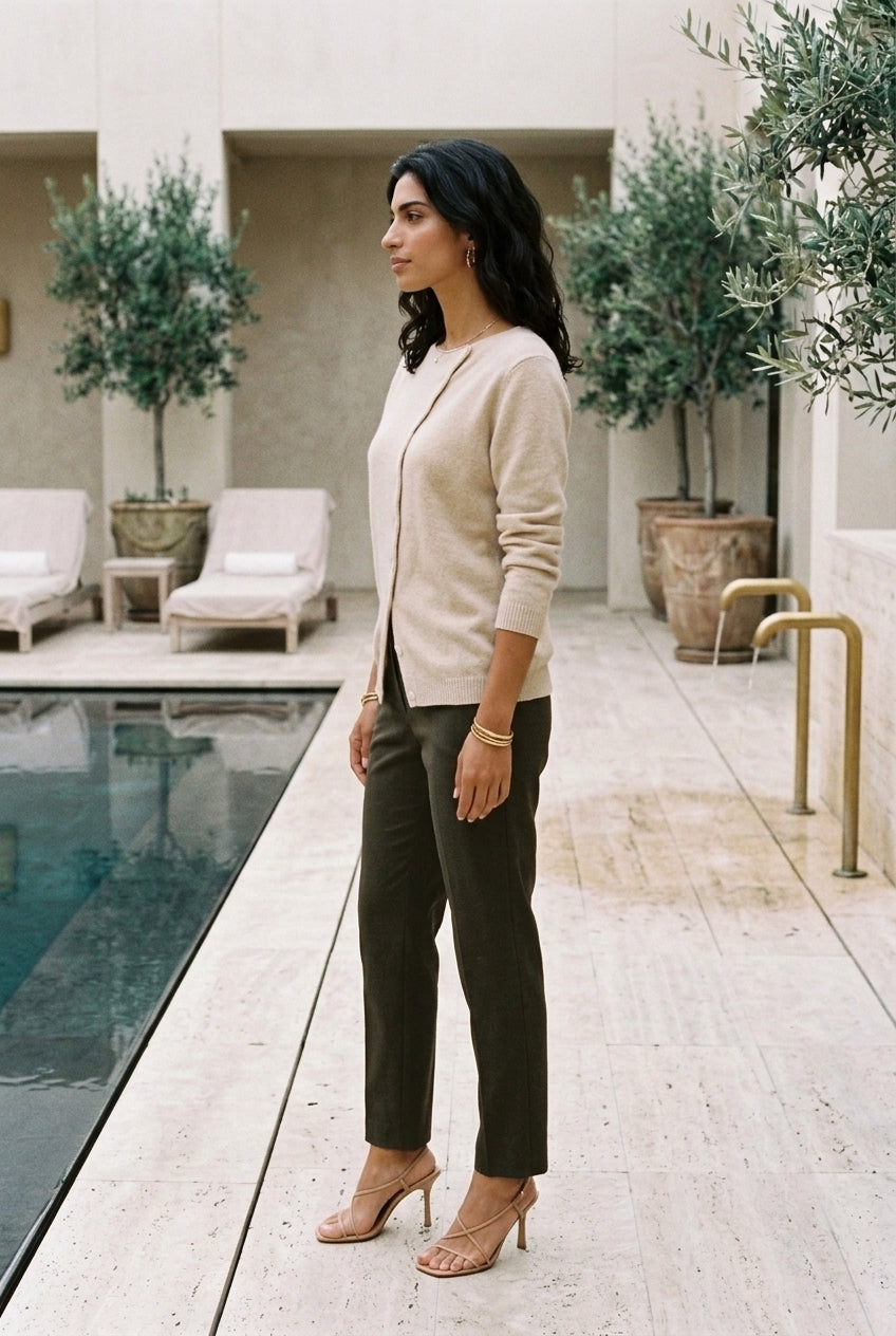 Annabel Emmanuelle | V-Neck Button-Down Cardigan