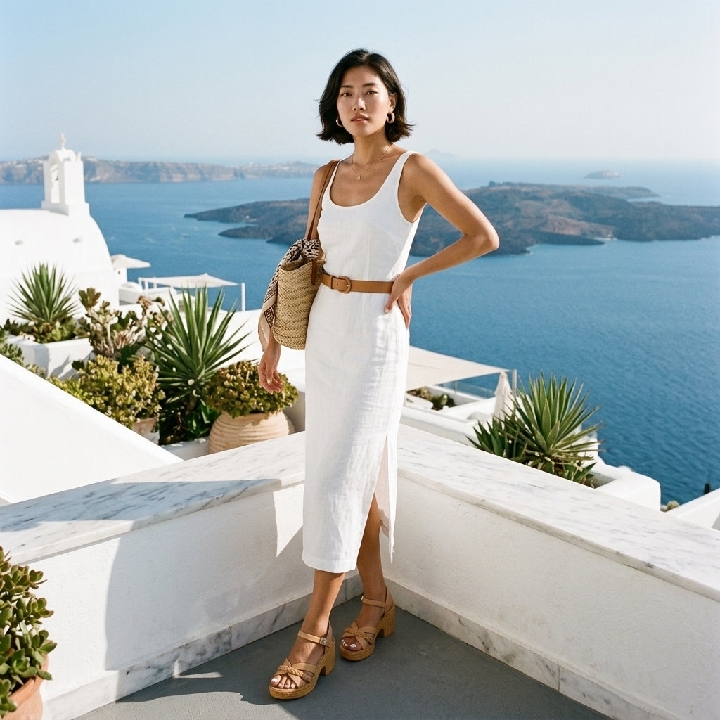 Elise Violaine | Braided Crossover Block Heel Sandal