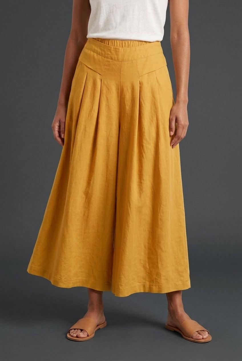 Breathable Wide-Leg Pants for Women, Loose Fit Lightweight Elastic Waistband, for Everyday, Travel, Casual & Relaxed Wea