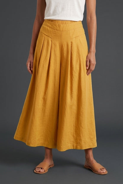 Breathable Wide-Leg Pants for Women, Loose Fit Lightweight Elastic Waistband, for Everyday, Travel, Casual & Relaxed Wea