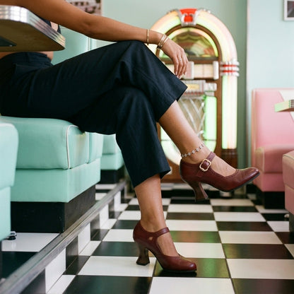 Eulalia | Brogue Buckle Loafer Heels
