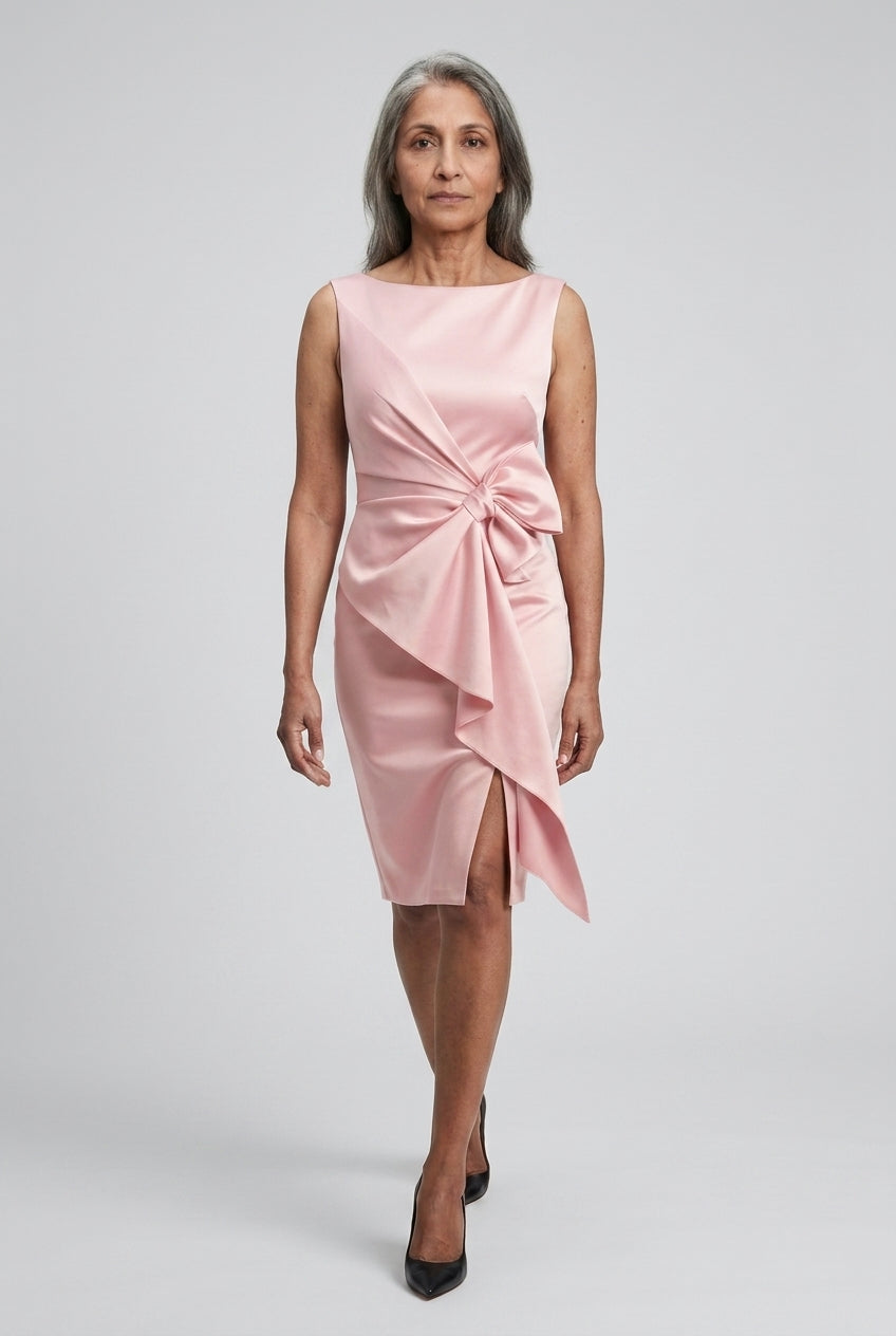 Noemie | Sleeveless Ribbon Waist Dress