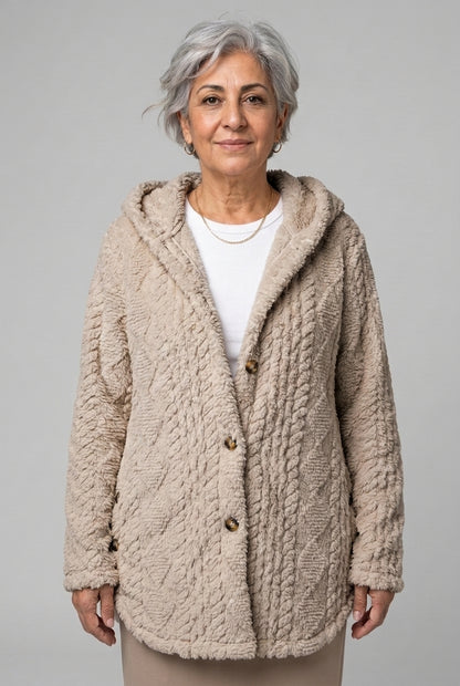 Lodovica Reverie | Oversized Hooded Fleece Cardigan