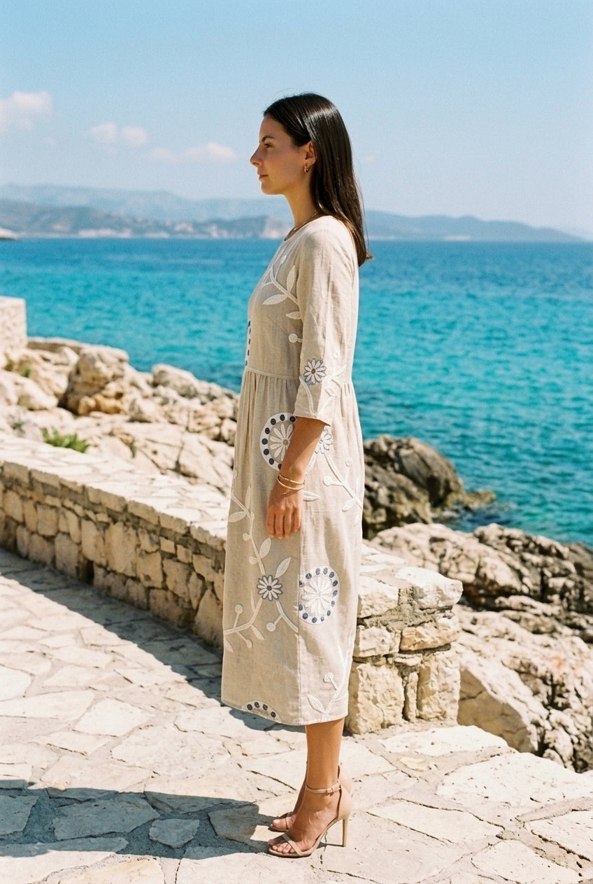 Jessamine | Mid-Sleeve Relaxed Dress