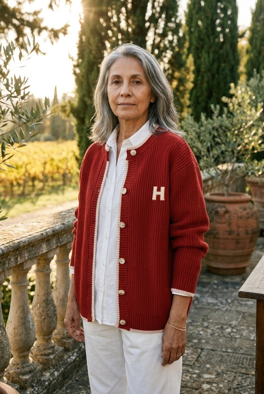 Honor Iris | Ribbed Knit Button Cardigan