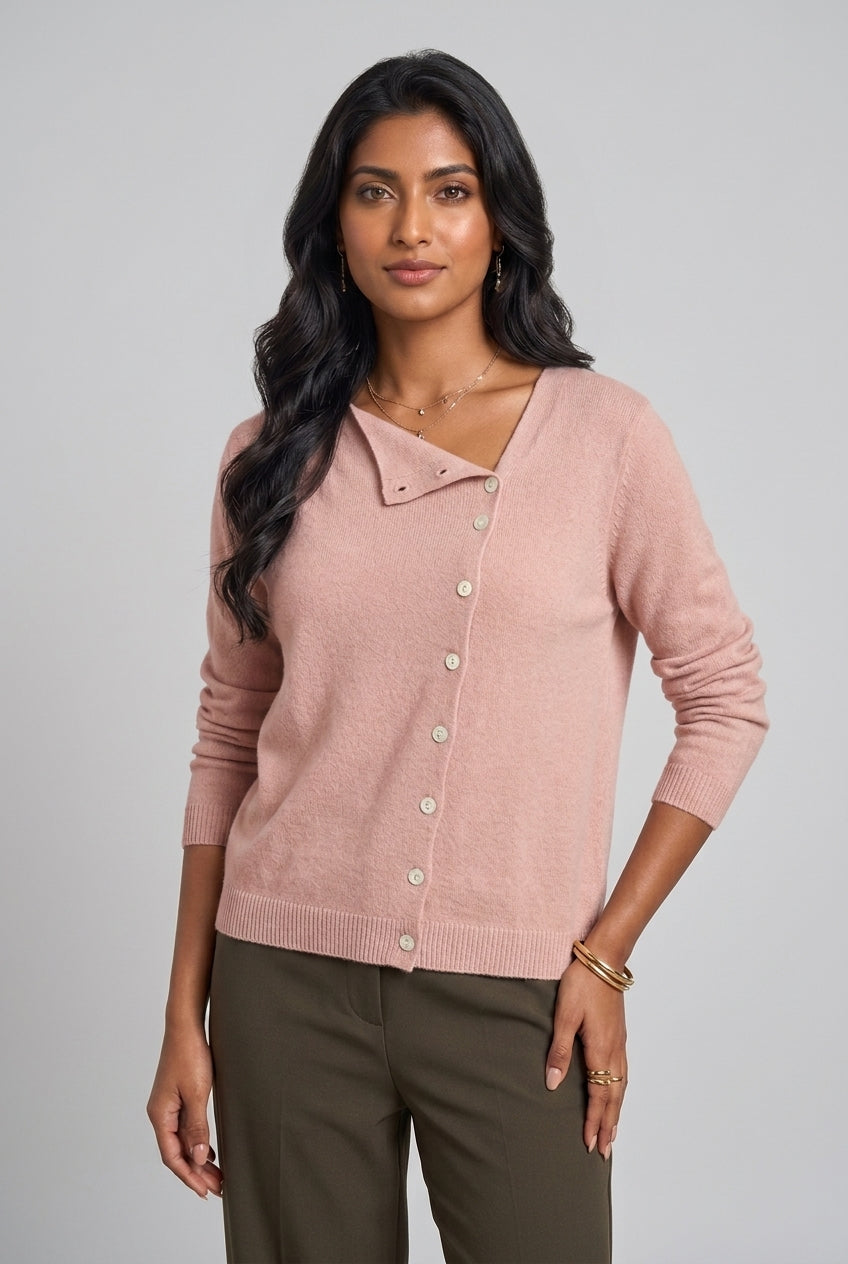 Annabel Emmanuelle | V-Neck Button-Down Cardigan