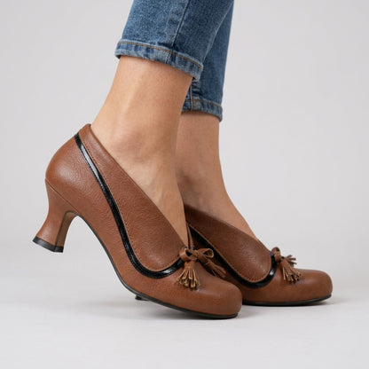 Adaline | Collar Tassel Loafer Pumps
