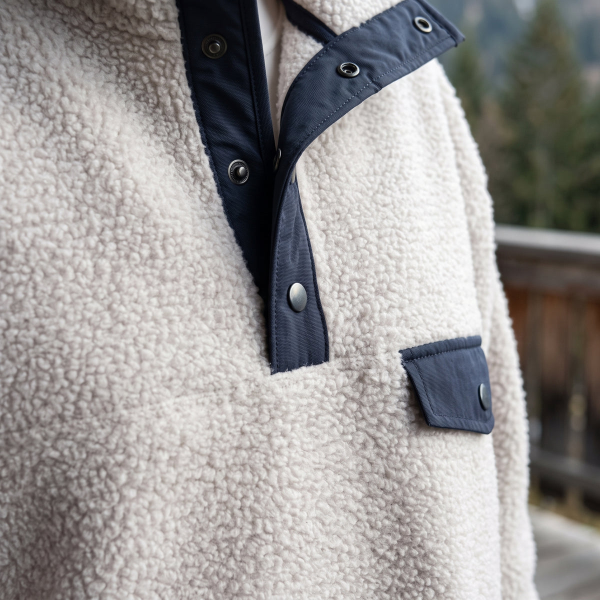 Wavia | Funnel Neck Half-Zip Sweatshirt