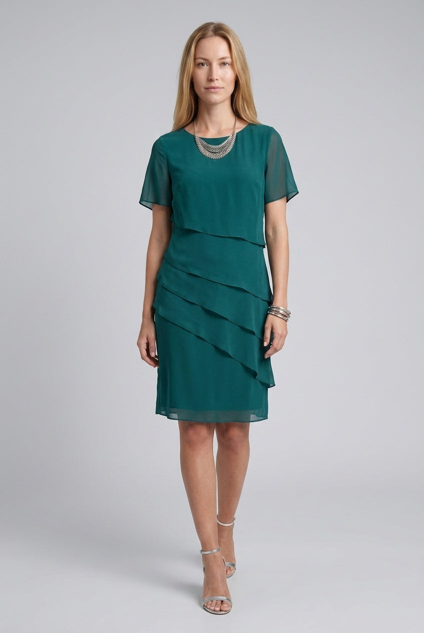 Xanthe | Flowy Short Sleeve Dress