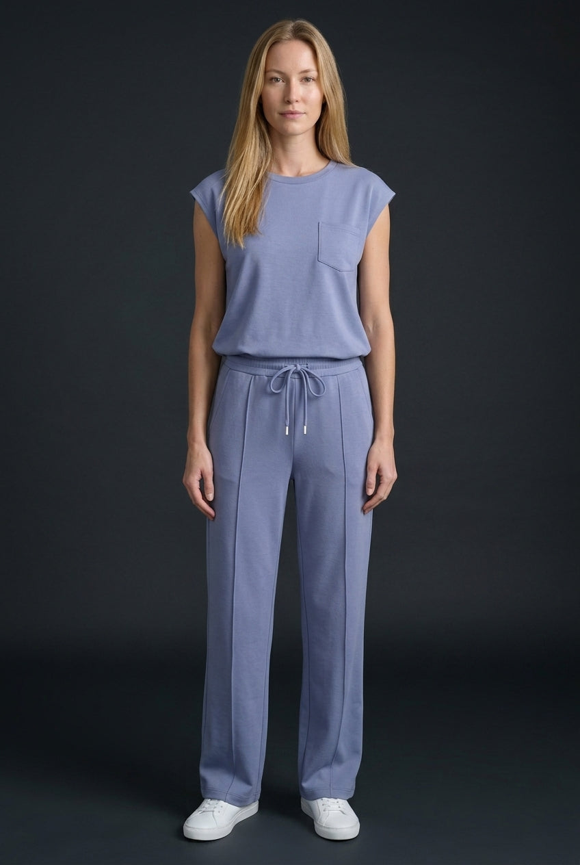 Relaxed Lounge Set for Women, Soft Breathable Co-Ord Matching Top & Bottom, for Casual Wear, Lounging & Everyday