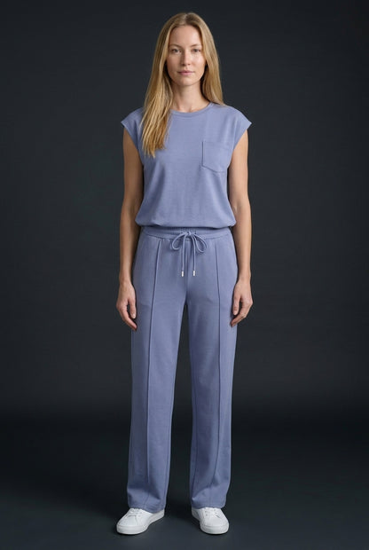 Relaxed Lounge Set for Women, Soft Breathable Co-Ord Matching Top & Bottom, for Casual Wear, Lounging & Everyday