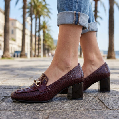 Anastasia | Patent Horsebit Loafers