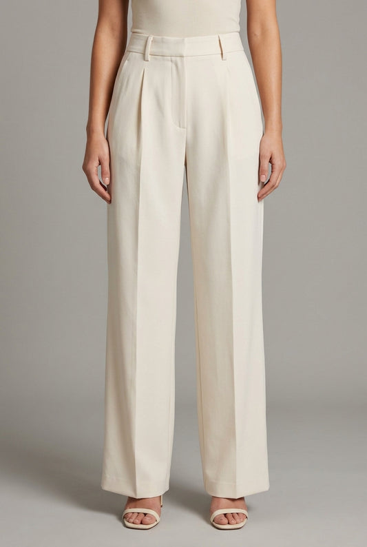 Nanna | High-Rise Wide Leg Tailored Pants