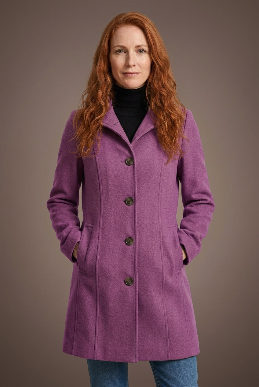 Hana | Women's Flattering Longline Coat with Pockets
