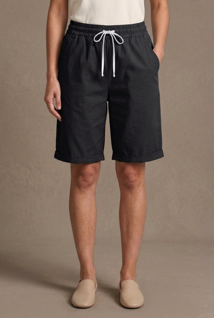 Summer Women's Relaxed Cotton Shorts with Pockets