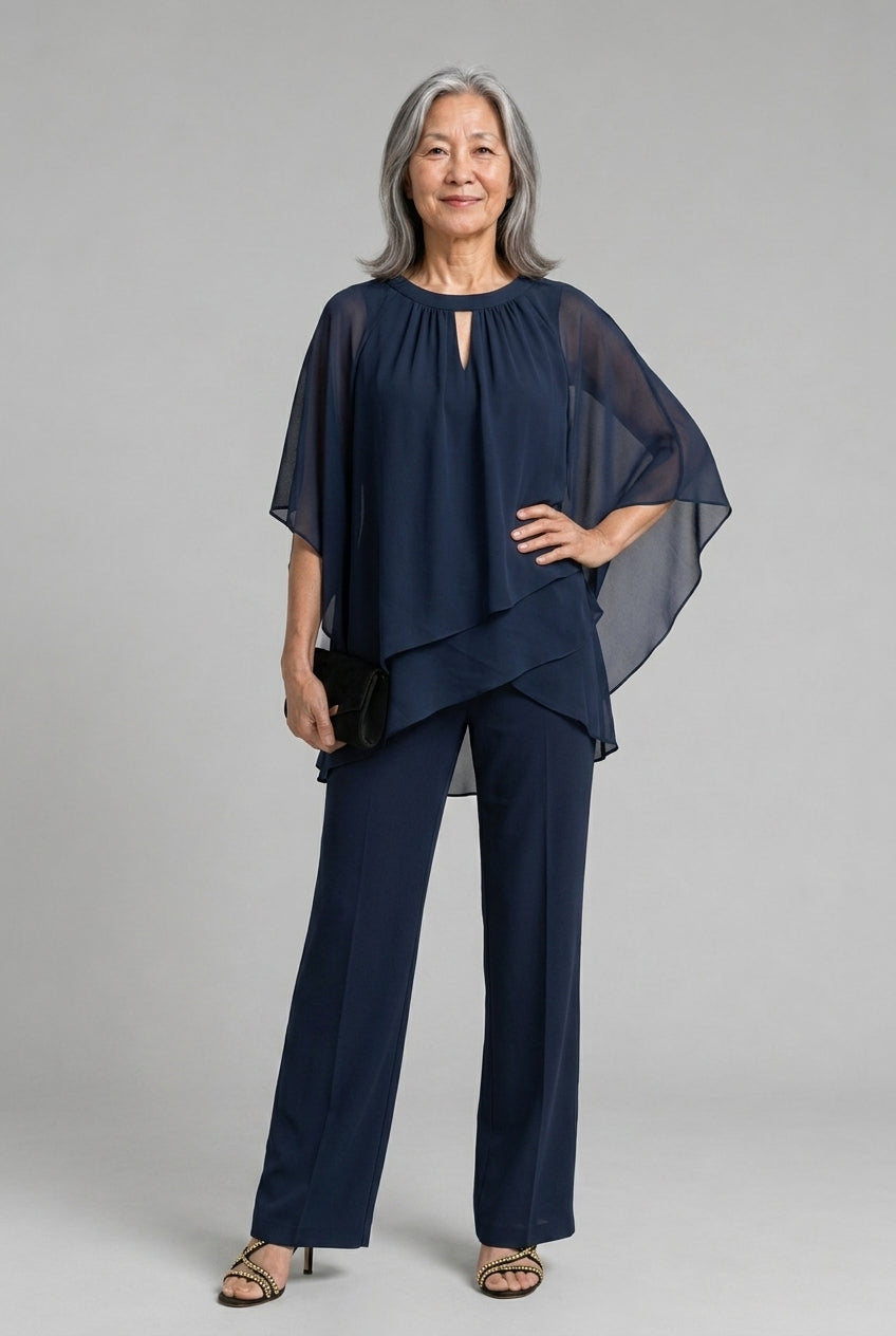 Isabeau Wynn | Cape-Style Two-Piece Set