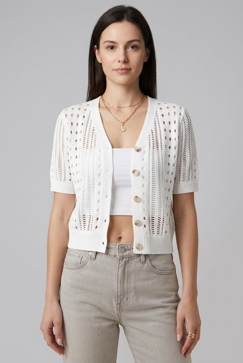 Caroline | Lightweight Short Sleeve Cardigan