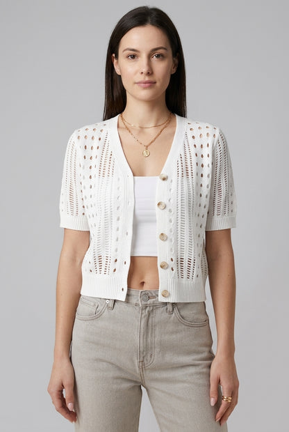 Caroline | Lightweight Short Sleeve Cardigan