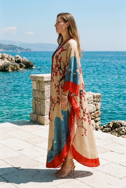 Vincenza | Batwing Sleeve Maxi Dress