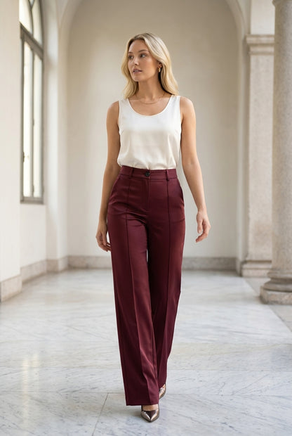Luna | High-Waisted Wide-Leg Dress Pants