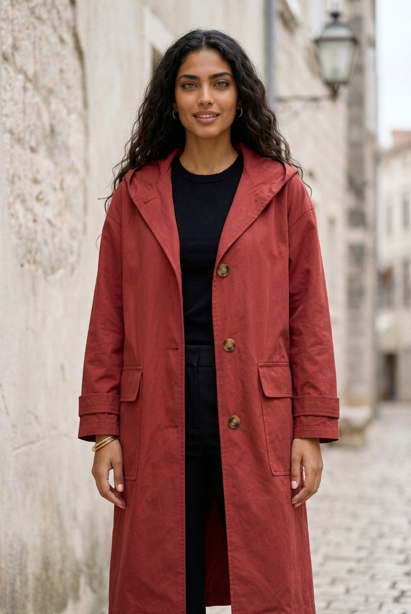 Ripley | Waterproof Hooded Trench Coat