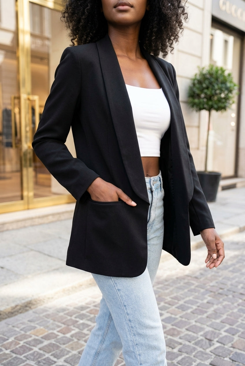 Bria | Open-Front Tailored Blazer