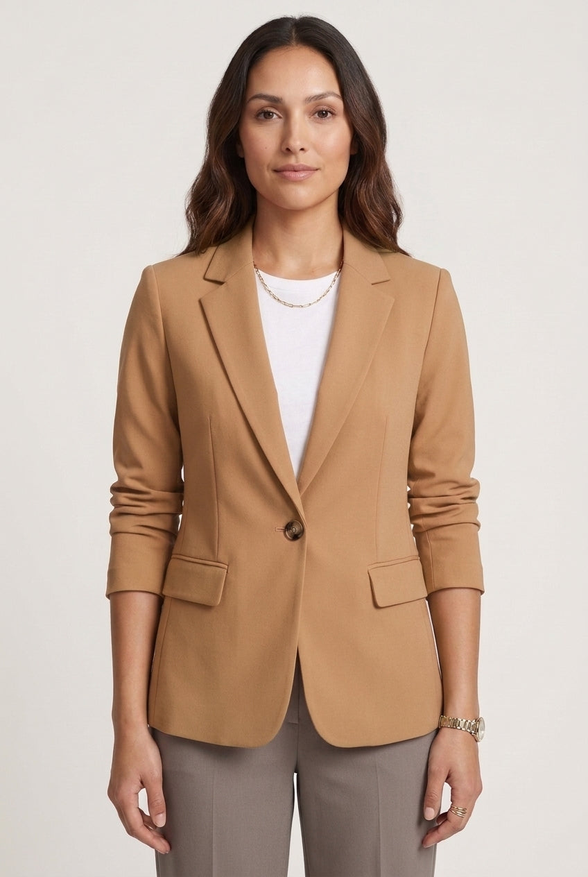 Tailored Blazer for Women, Structured Long-Sleeve Lightweight, for Work, Office, Evening & Everyday Wear