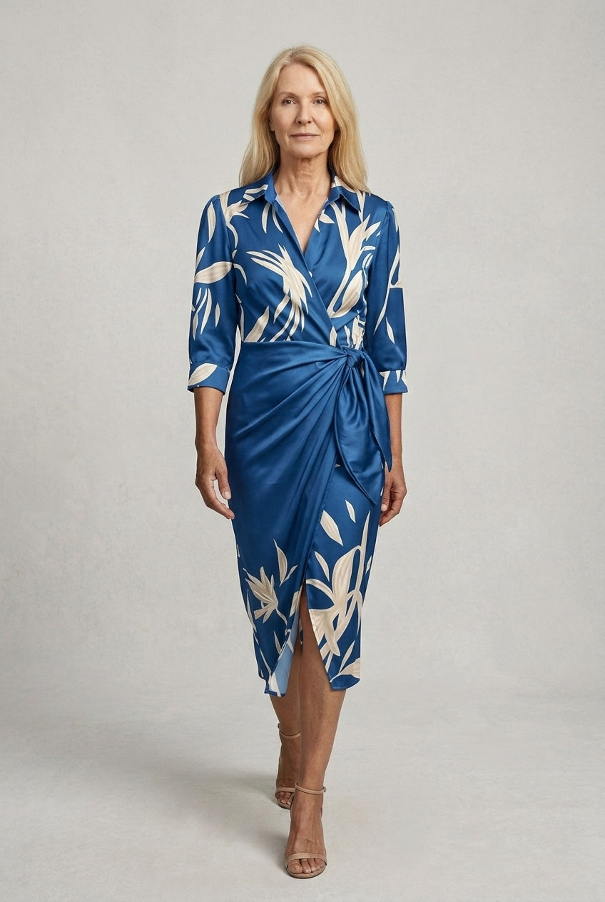 Clementine Mira | Wrap Waist Midi Dress