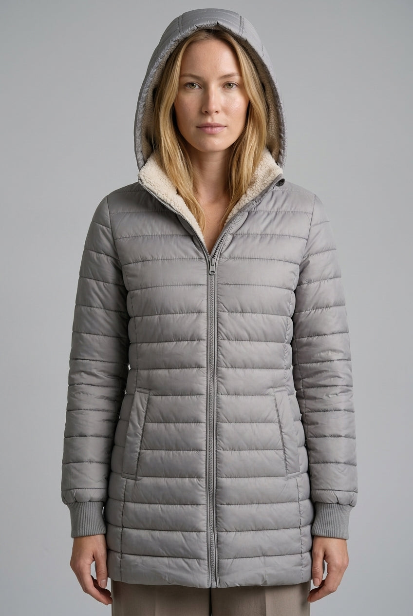 Cleo | Women's Sherpa-Lined Structured Winter Coat
