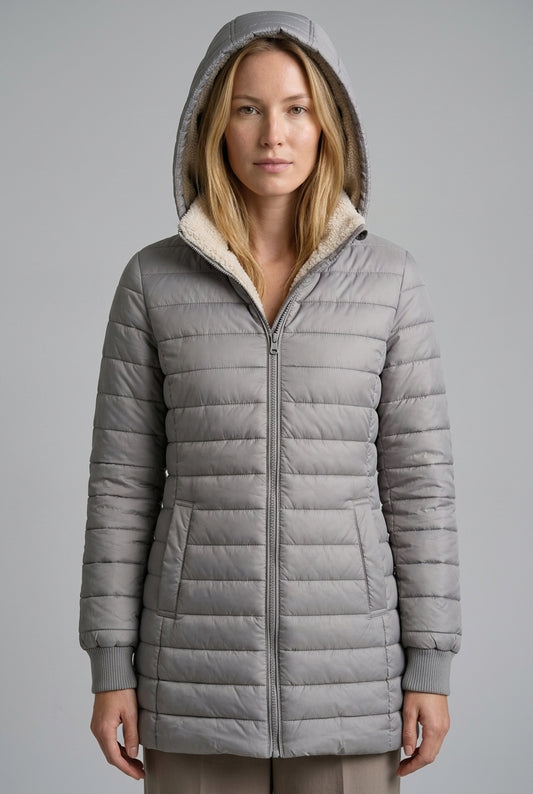 Cleo | Women's Sherpa-Lined Structured Winter Coat