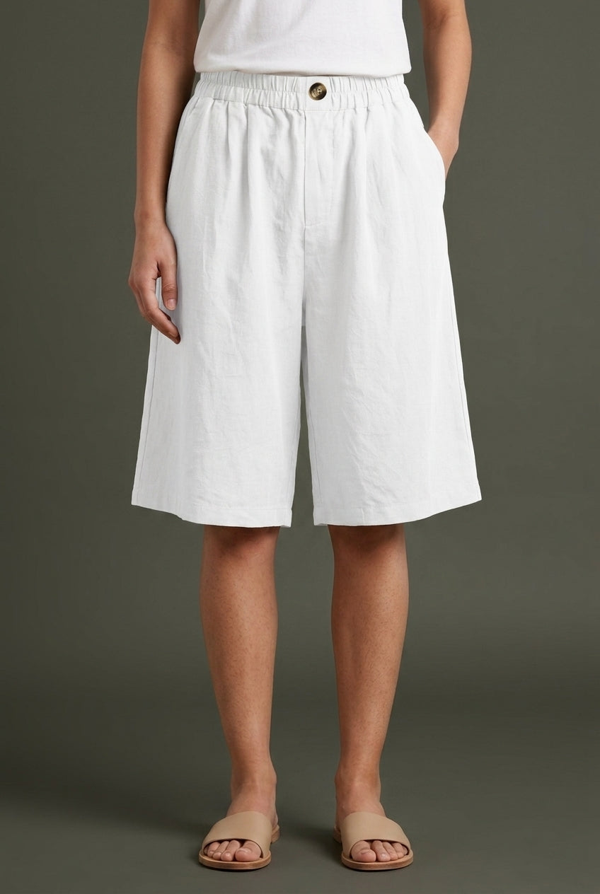 Casual Oversized Shorts for Women, Cotton Relaxed Fit Breathable Summer, for Beach, Weekend & Everyday Wear