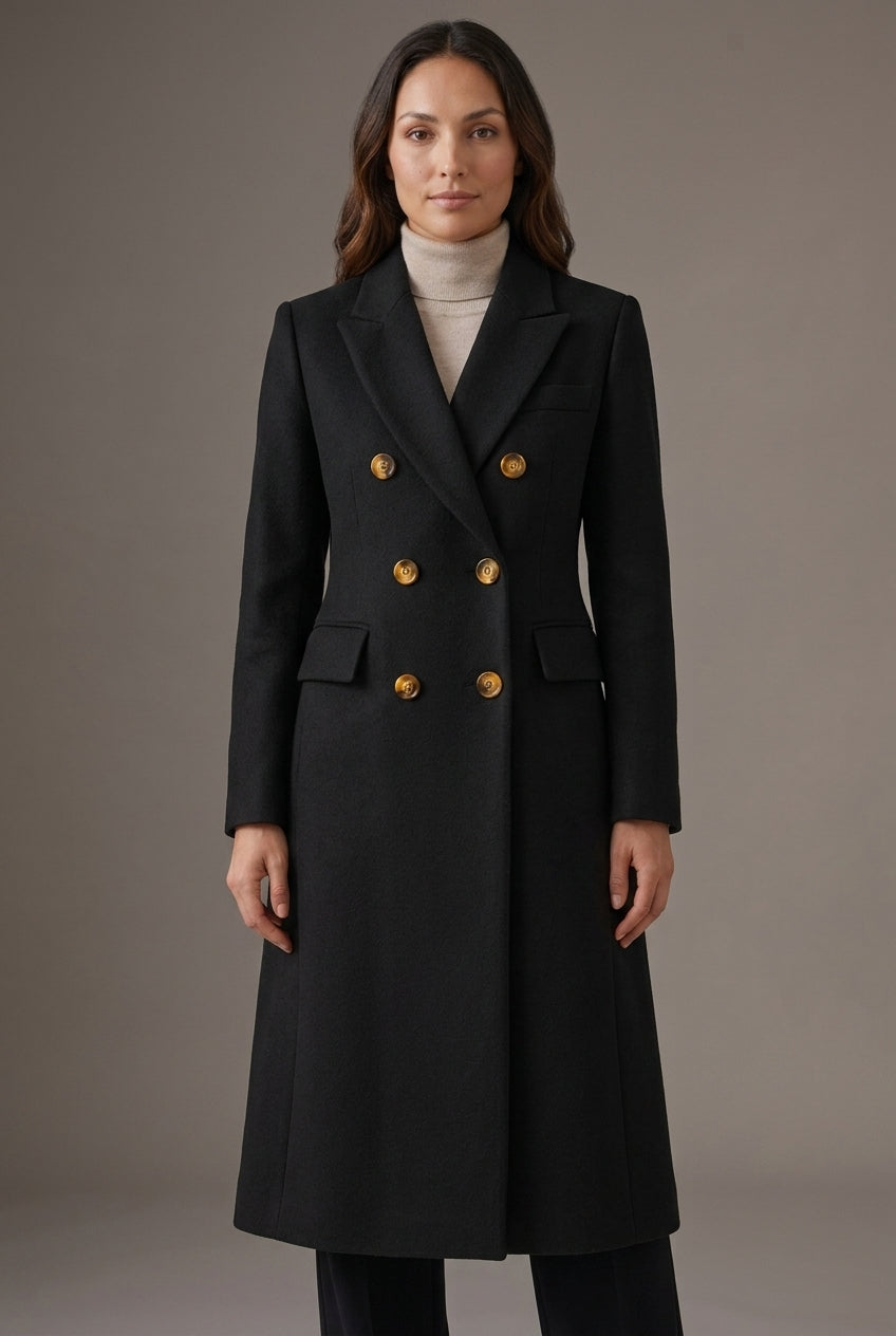Arla | Women's Cozy Tailored Elegant Fabric-Blend Overcoat