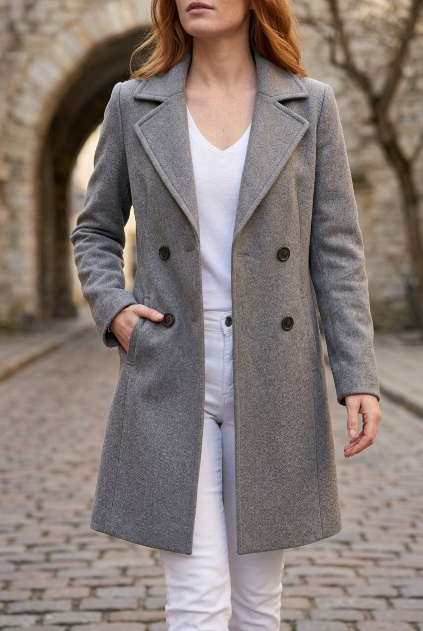Isa | Classic Tailored Slim-Fit Coat